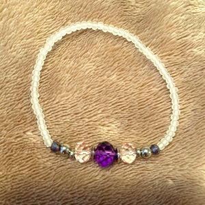 ⭐️Women’s handmade beaded bracelet 💜💜💜